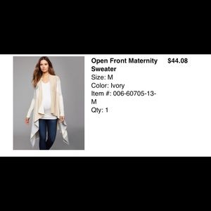 Maternity cardigan